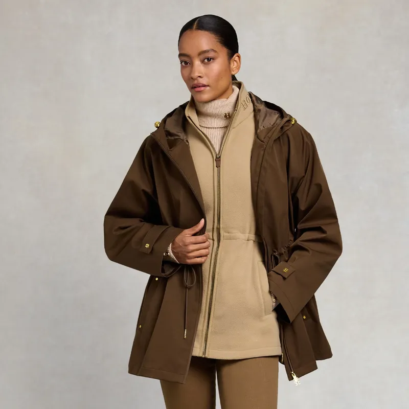 Holland Cooper Country Longline Fleece Womens Gilet - Sand-3