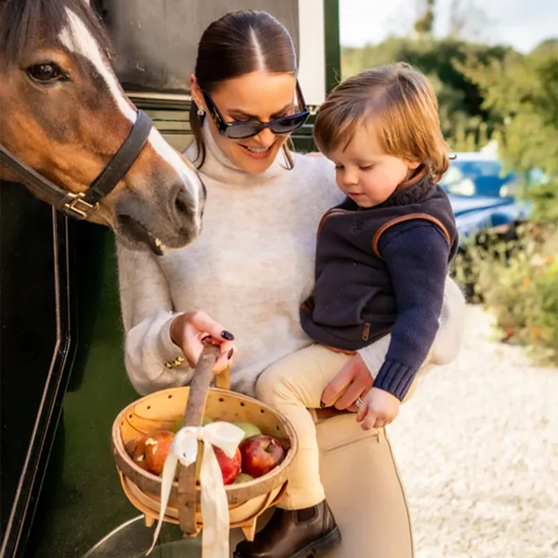 Holland Cooper Little Country Fleece Junior Gilet - Ink Navy-4