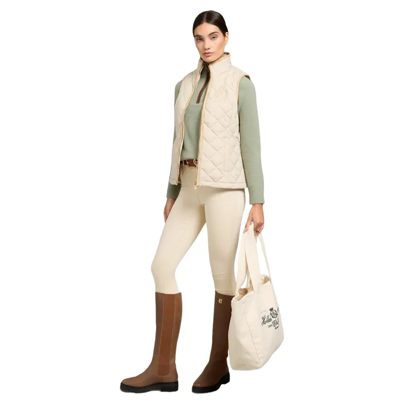 Holland Cooper Country Womens Quarter Zip Knit - Sage-6