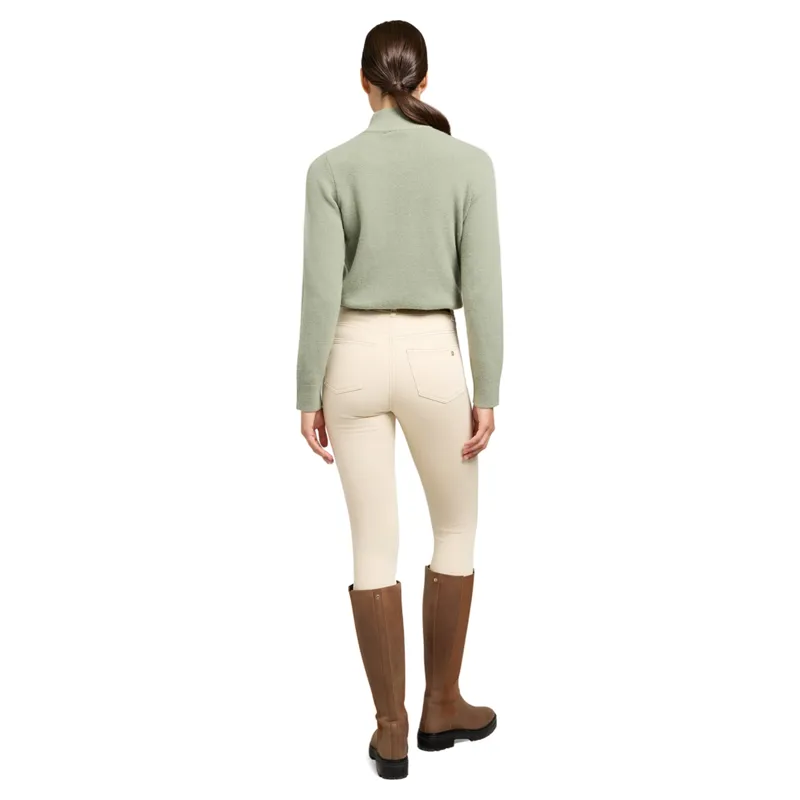 Holland Cooper Country Womens Quarter Zip Knit - Sage-5