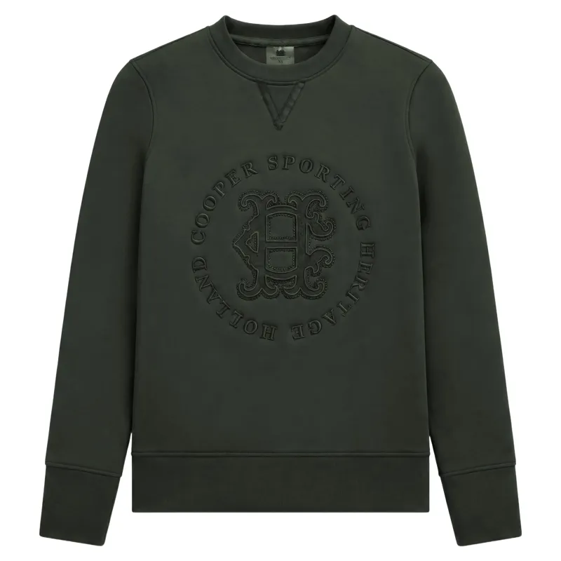 Holland Cooper Cranborne Crystal Womens Crew Jumper - Ivy Green