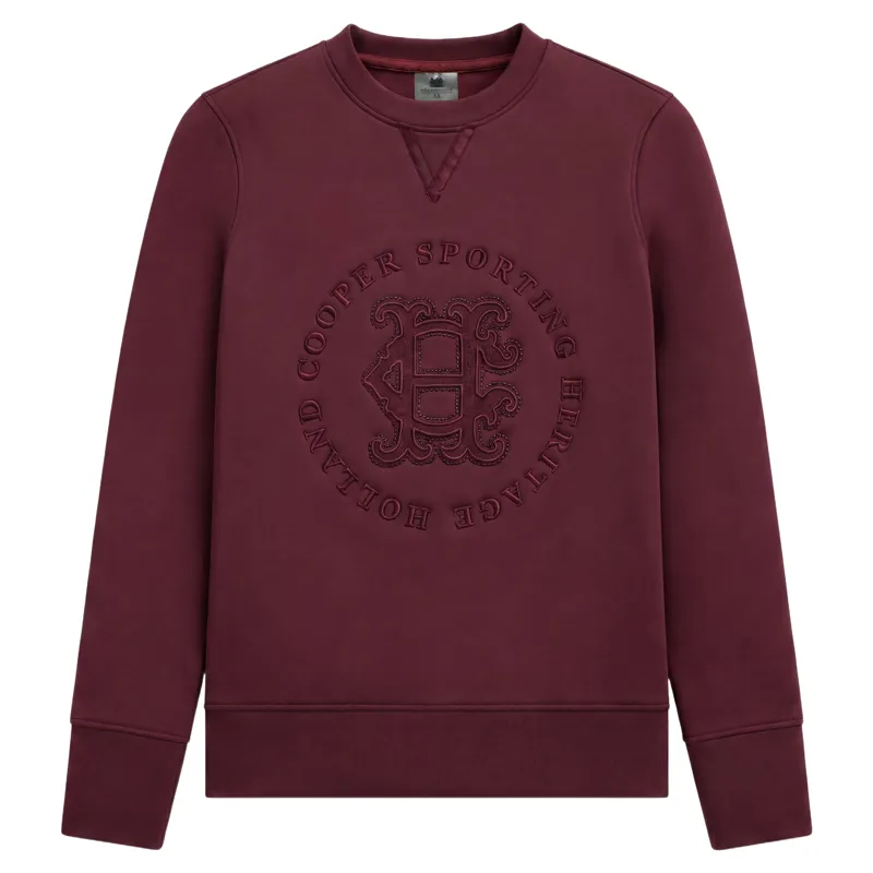 Holland Cooper Cranborne Crystal Womens Crew Jumper - Mulberry