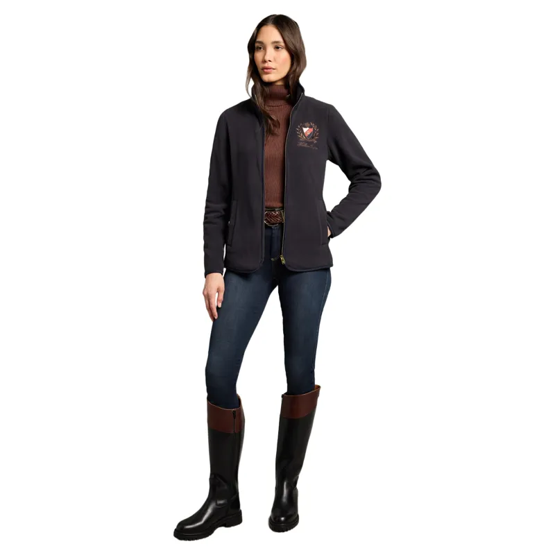 Holland Cooper Cranborne Womens Fleece Jacket - Ink Navy-3