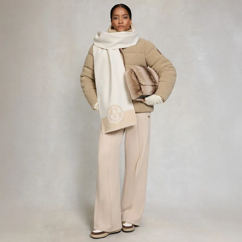 Holland Cooper Crawford Womens Padded Jacket - Natural Borg-4