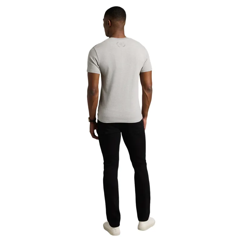Holland Cooper Crew Neck Mens T-Shirt - Grey Marl-1