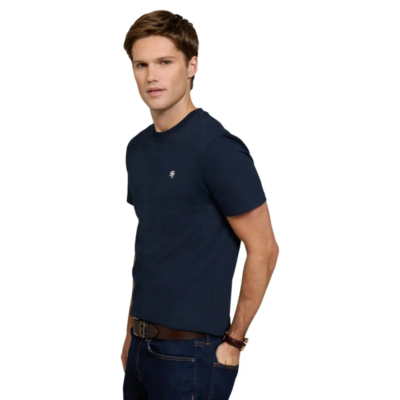 Holland Cooper Crew Neck Mens T-Shirt - Ink Navy-2
