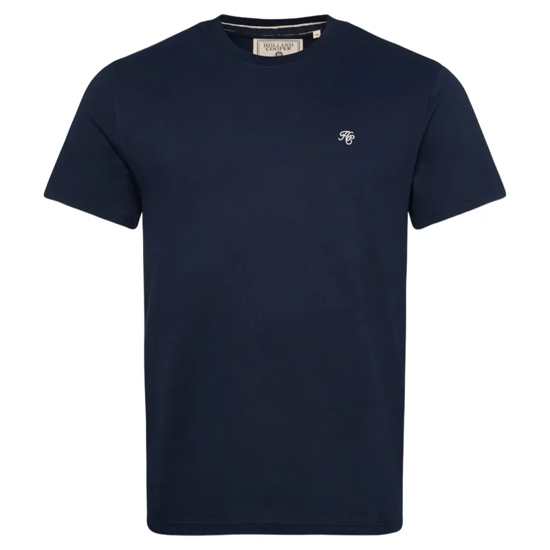 Holland Cooper Crew Neck Mens T-Shirt - Ink Navy-1