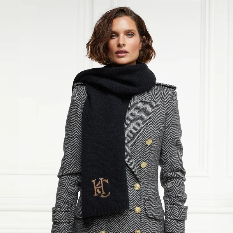 Holland Cooper Elle Scarf - Black-1