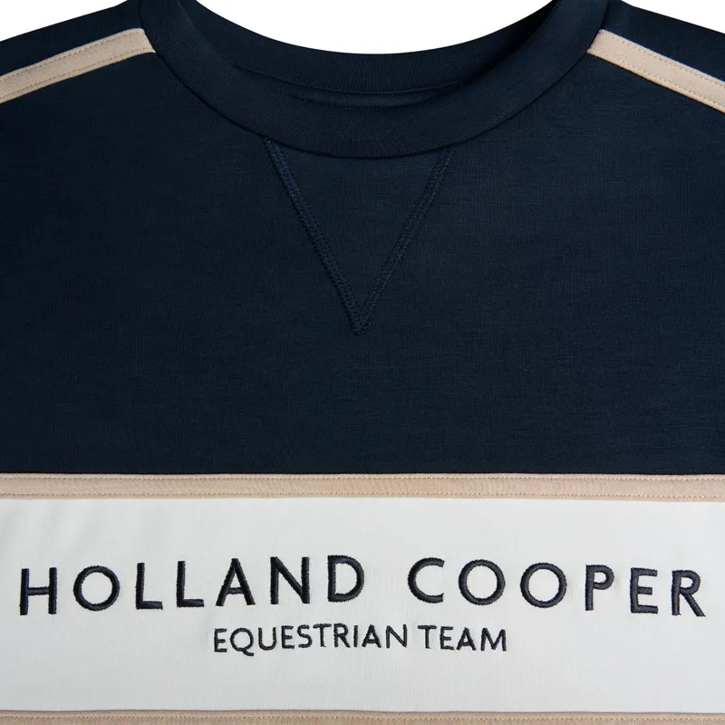 Holland Cooper Equestrian Womens Crew Sweatshirt - Ink Navy-5