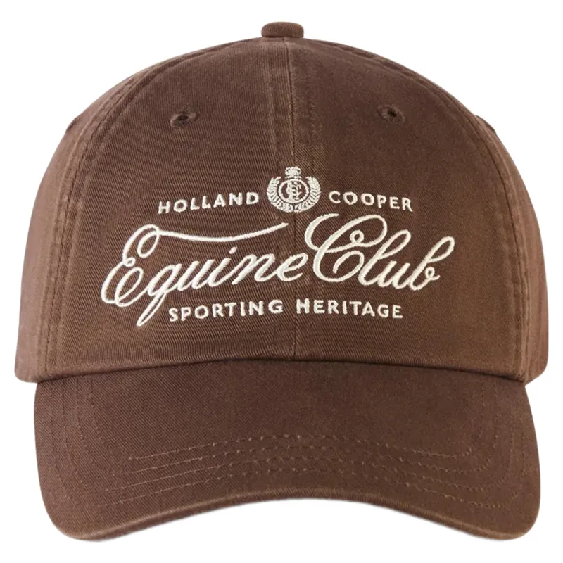 Holland Cooper Equine Club Cap - Chocolate-1