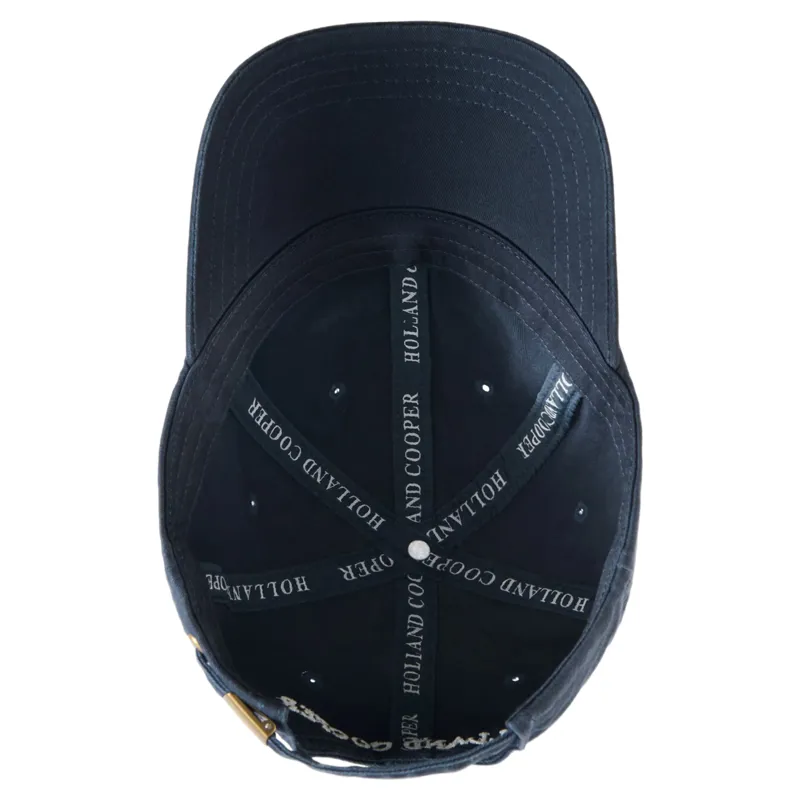 Holland Cooper Equine Club Cap - Ink Navy Ecru-4