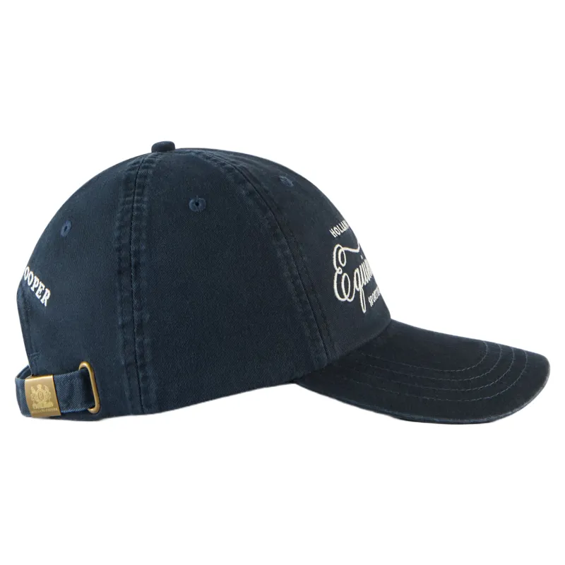 Holland Cooper Equine Club Cap - Ink Navy Ecru-2