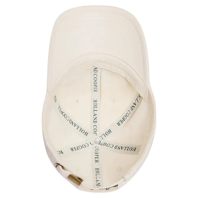 Holland Cooper Equine Club Cap - Racing Green Ecru-5