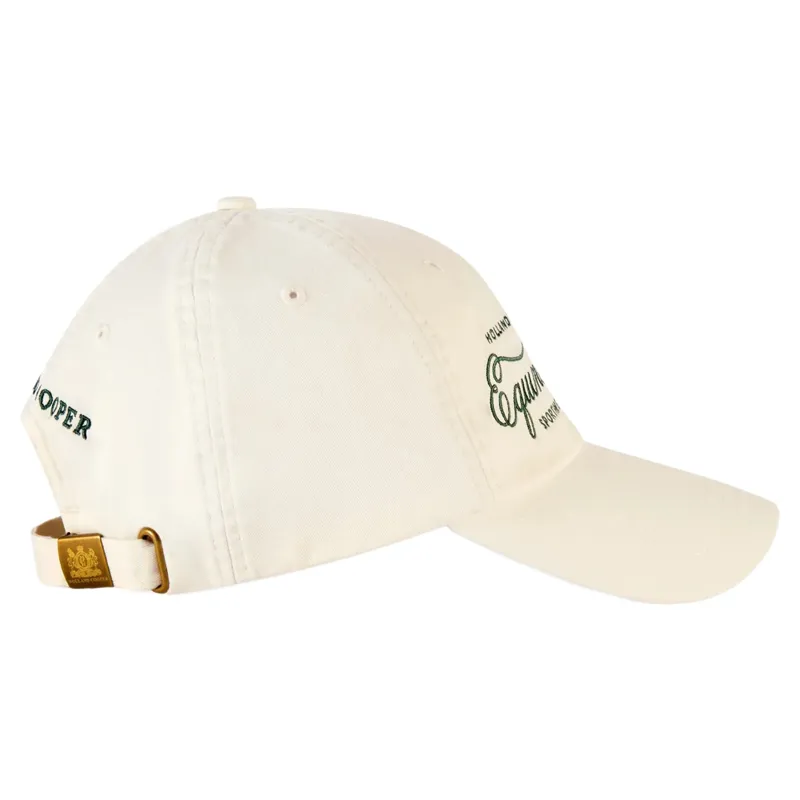 Holland Cooper Equine Club Cap - Racing Green Ecru-4