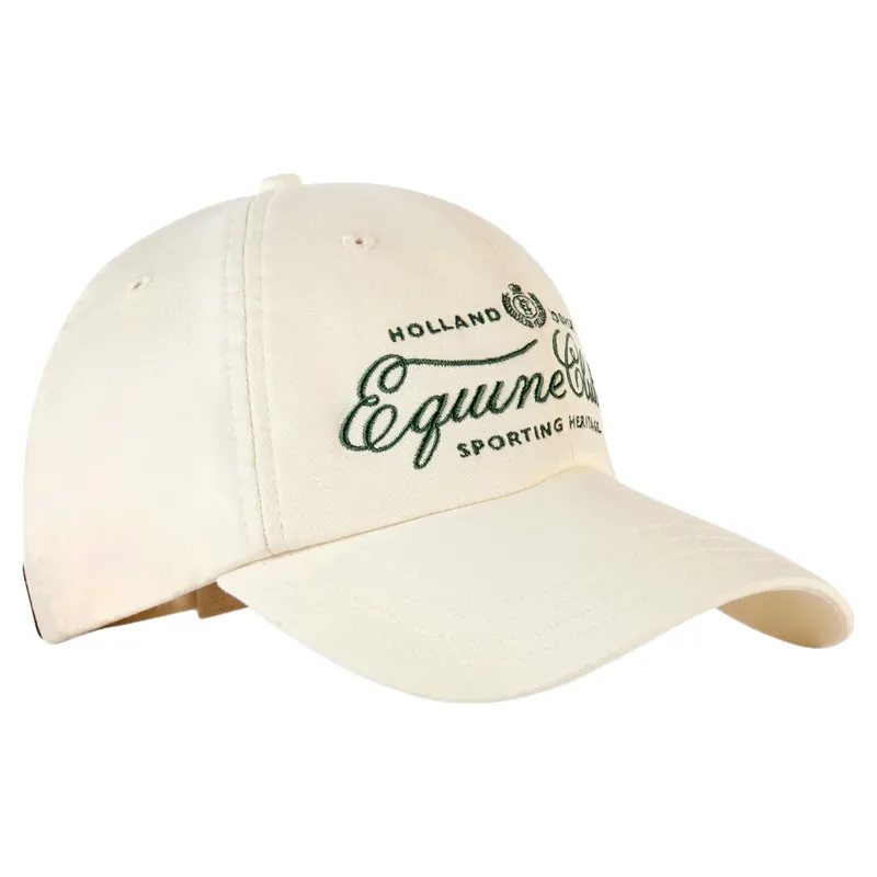 Holland Cooper Equine Club Cap - Racing Green Ecru