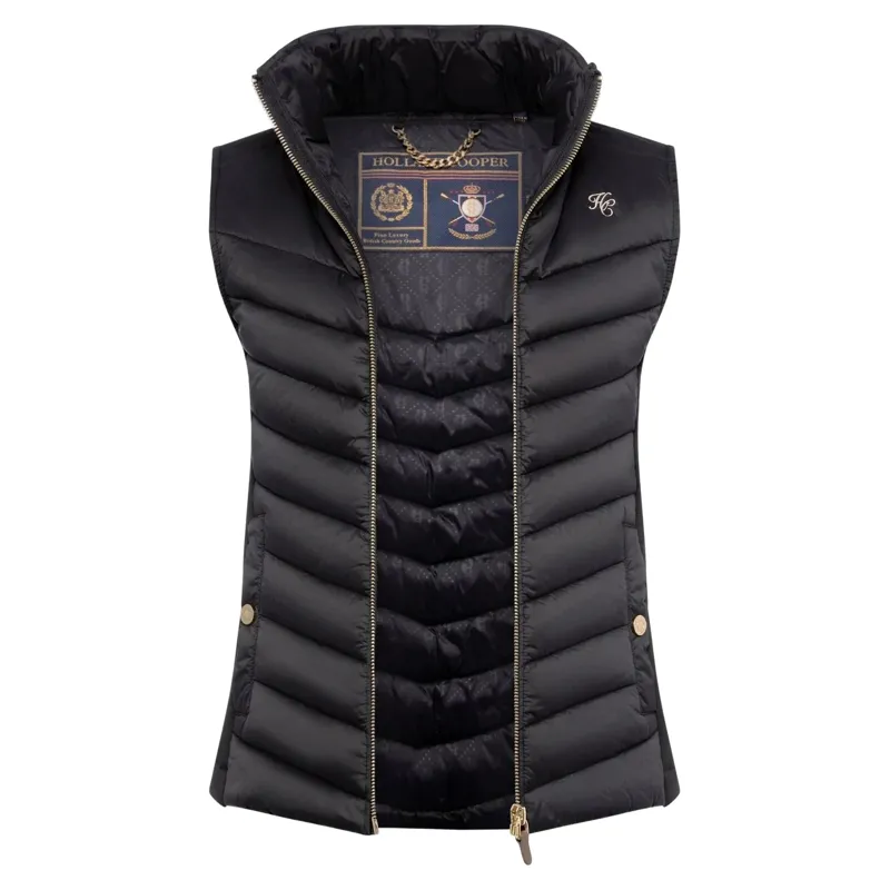 Holland Cooper Hybrid Womens Equestrian Gilet - Black-3