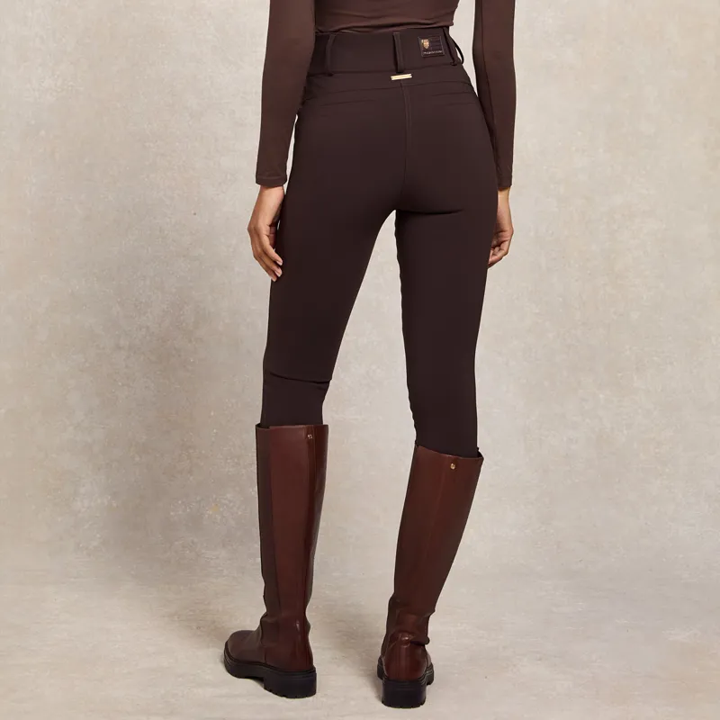 Holland Cooper Contour Womens Trousers - Chocolate-1