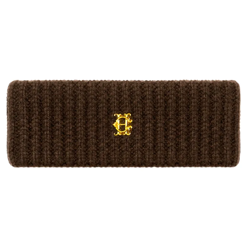 Holland Cooper Womens Knitted Headband - Chocolate