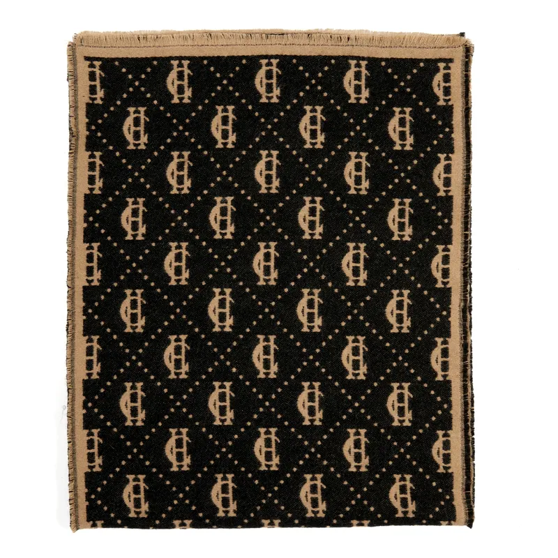 Holland Cooper Lightweight Monogram Scarf - Tan/Black-7
