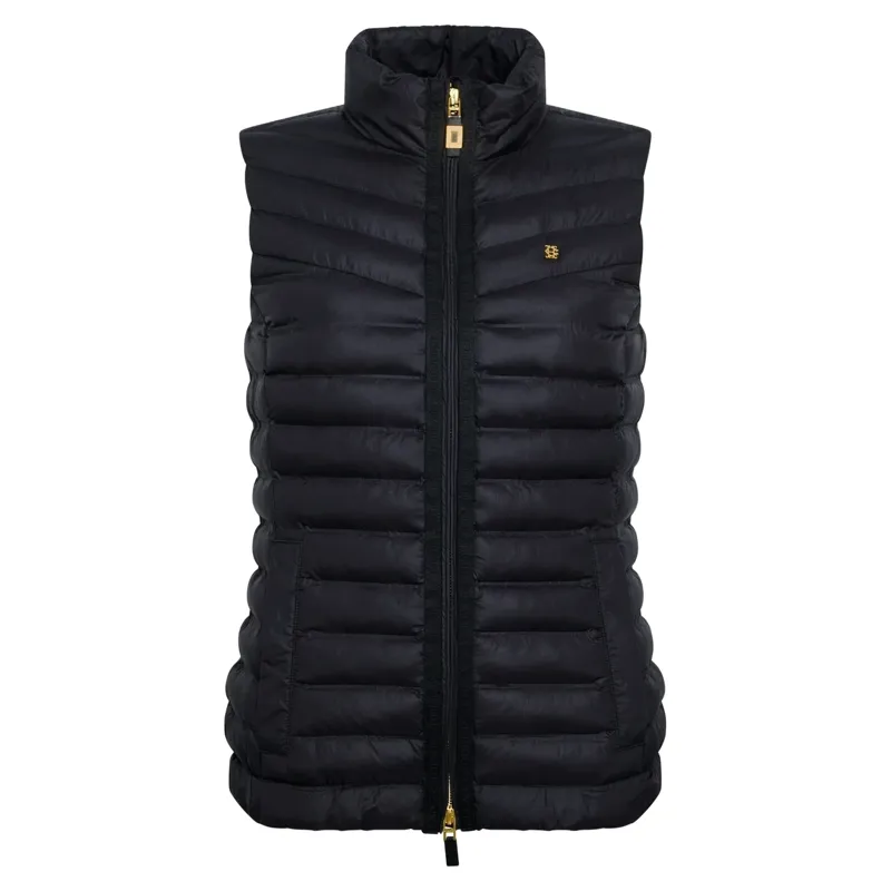 Holland Cooper Womens Lightweight Puffer Gilet - Ink Navy-5