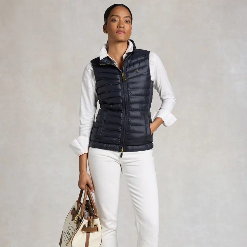 Holland Cooper Womens Lightweight Puffer Gilet - Ink Navy-4