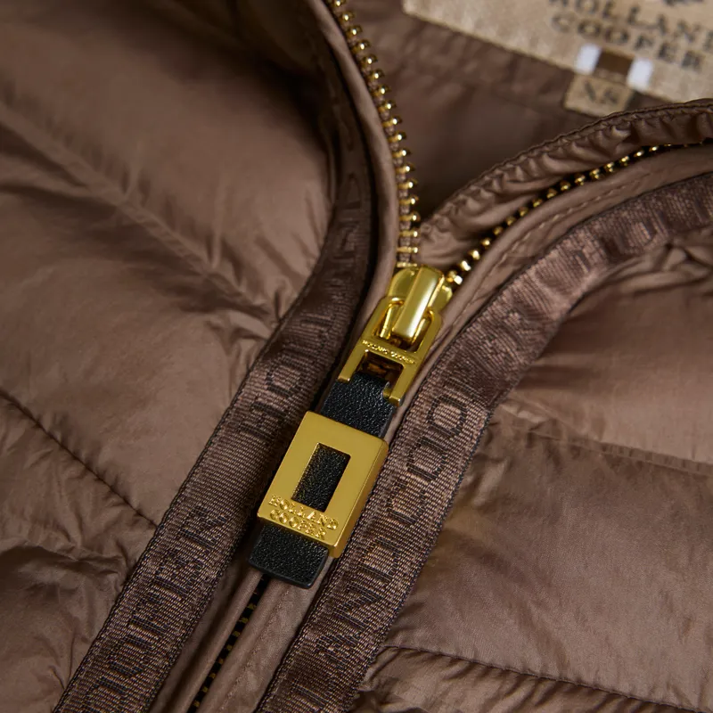 Holland Cooper Lightweight Womens Puffer Jacket - Chestnut-7