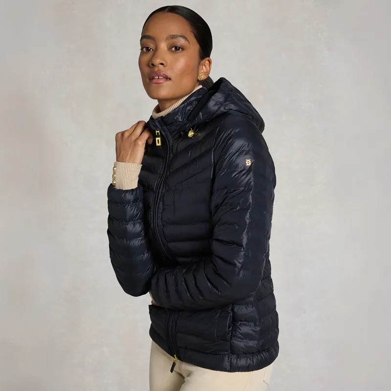 Holland Cooper Lightweight Womens Puffer Jacket -  Ink Navy-3