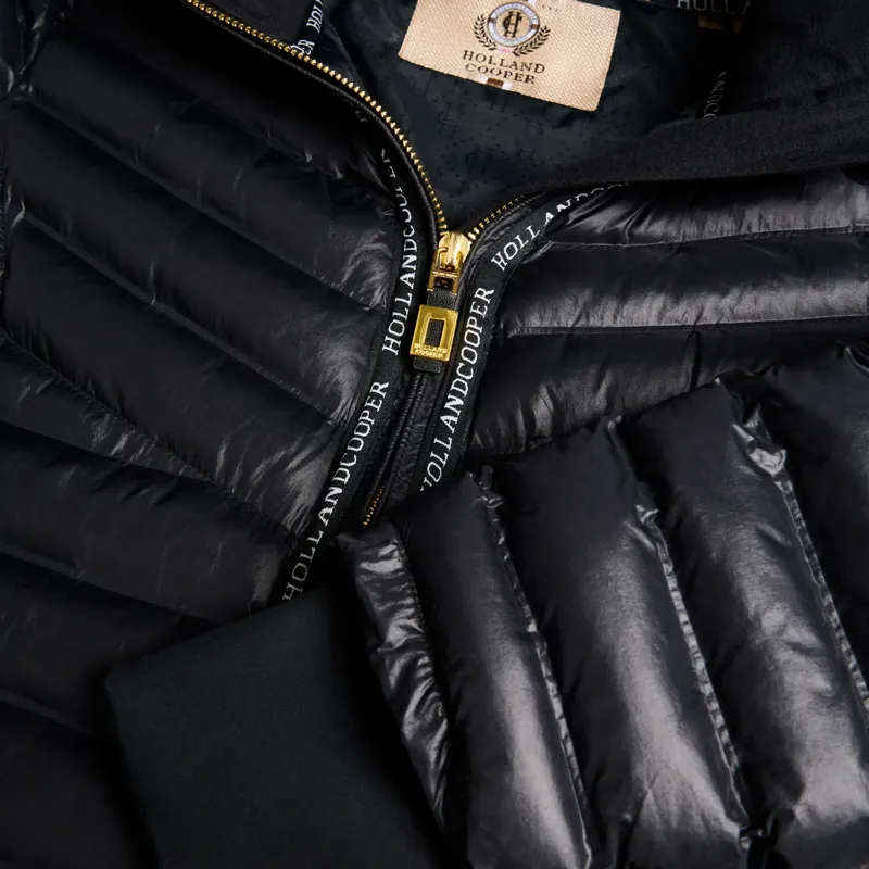 Holland Cooper Lightweight Womens Puffer Coat - Ink Navy-8