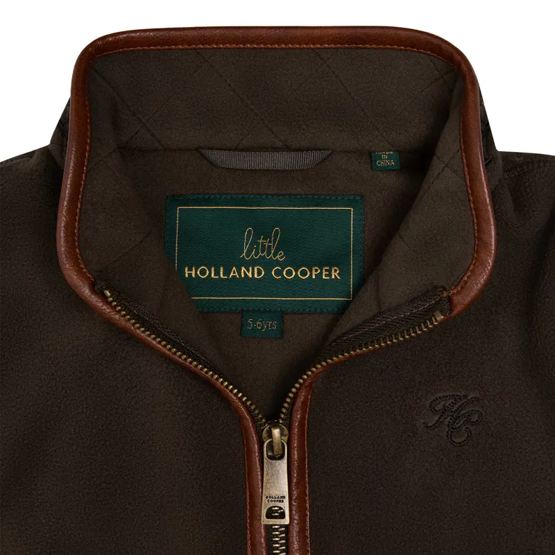 Holland Cooper Little Country Fleece Junior Gilet - Khaki-4