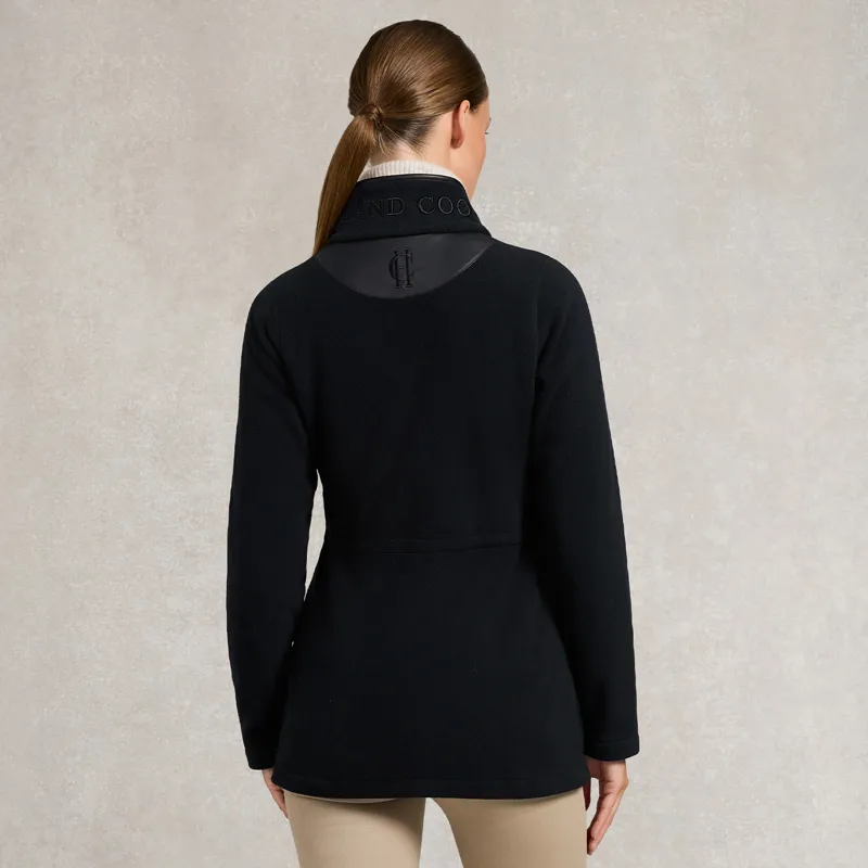 Holland Cooper Longline Country Fleece Womens Jacket - Black-2