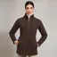 Holland Cooper Longline Country Fleece Womens Jacket - Chocolate