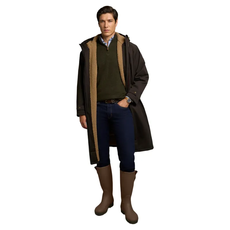 Holland Cooper One-Size Mens Waterproof Coat - Chocolate-3