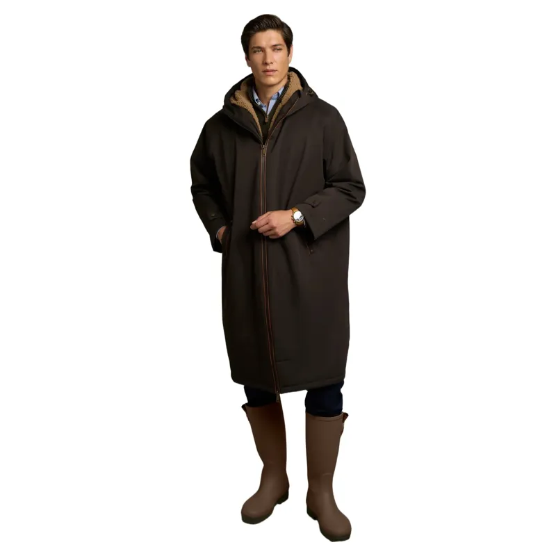 Holland Cooper One-Size Mens Waterproof Coat - Chocolate-4