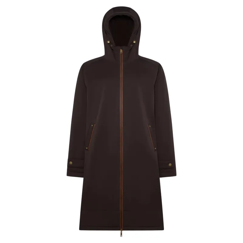 Holland Cooper One-Size Mens Waterproof Coat - Chocolate-1