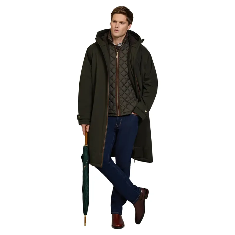 Holland Cooper One-Size Mens Waterproof Coat - Khaki-4