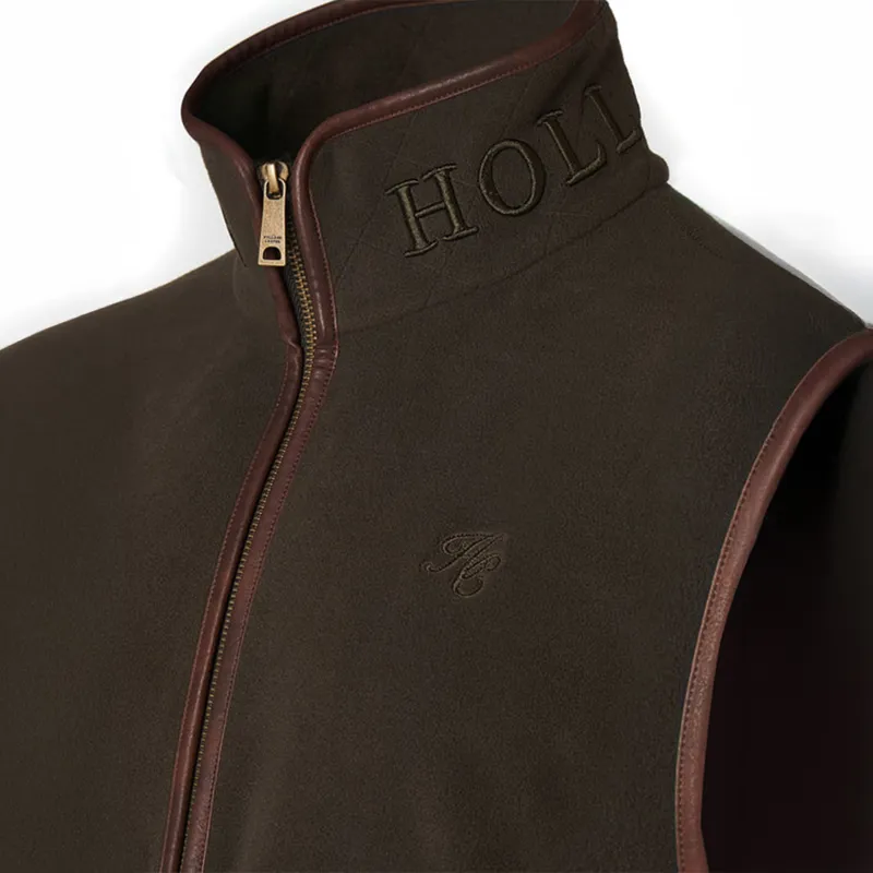 Holland Cooper Country Mens Fleece Gilet - Khaki-5