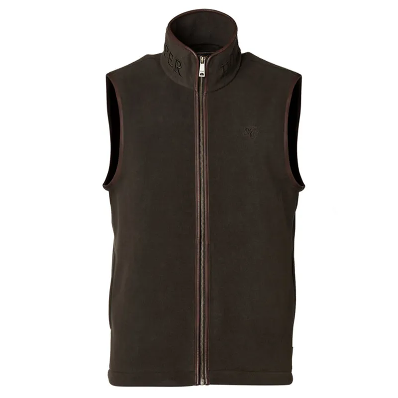 Holland Cooper Country Mens Fleece Gilet - Khaki-3