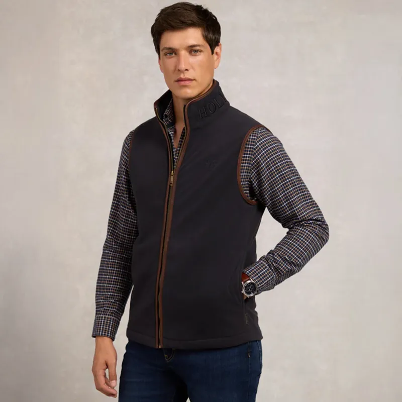 Holland Cooper Country Mens Fleece Gilet - Ink Navy