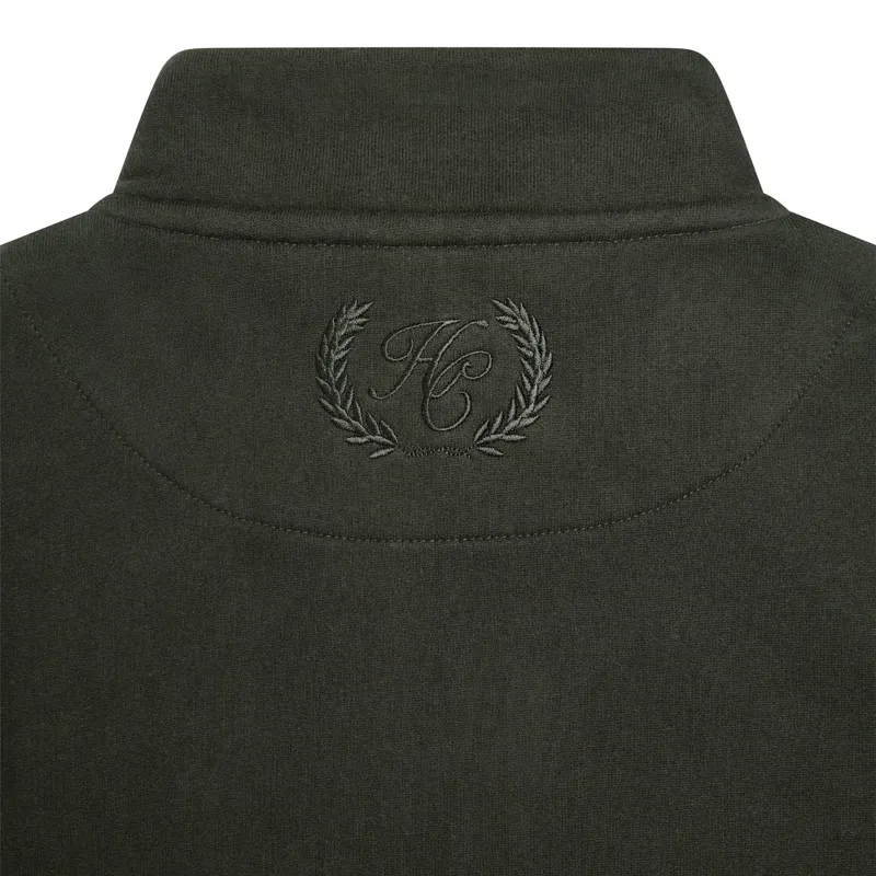 Holland Cooper Mens Quarter Zip Sweatshirt - Racing Green-7