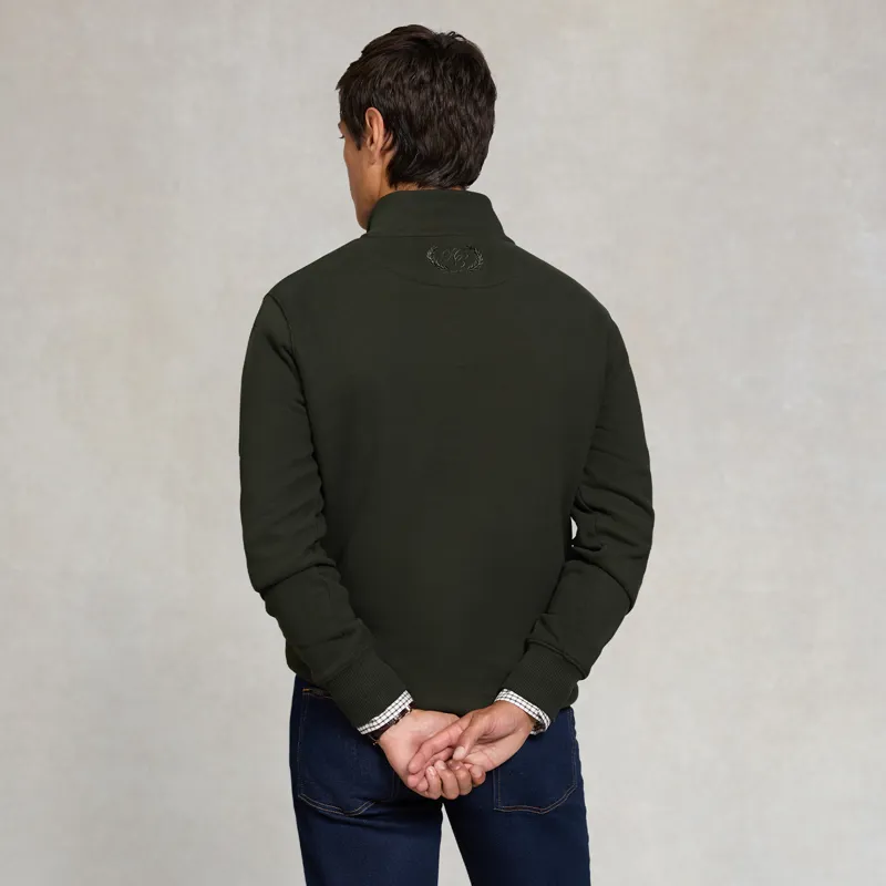 Holland Cooper Henley Sporting Goods Men's Quarter Zip - Racing Green-1