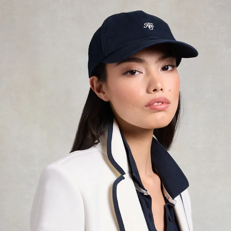 Holland Cooper Monogram Cap - Navy/Ecru-1