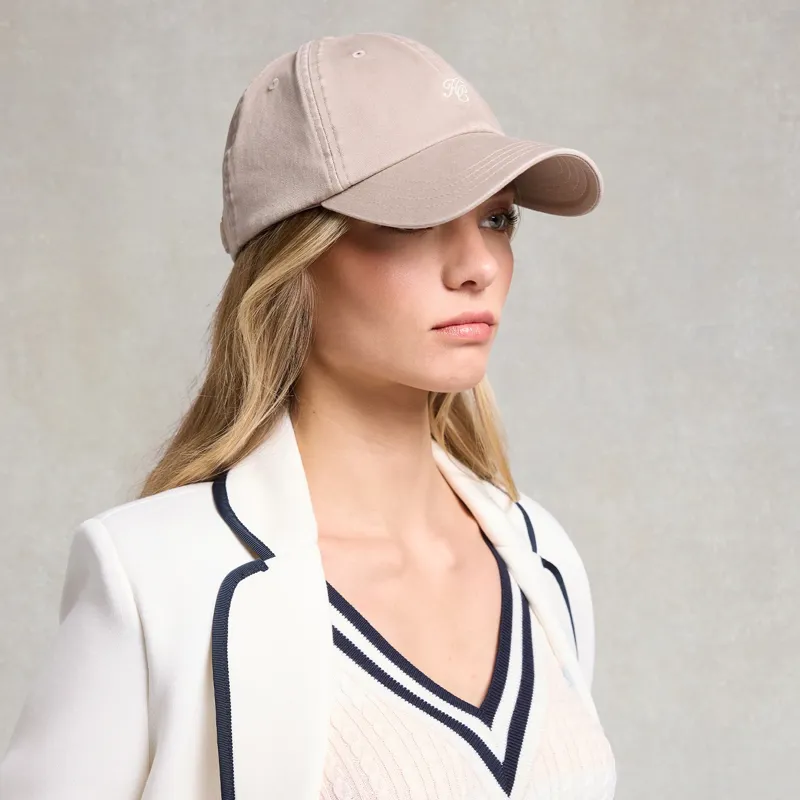 Holland Cooper Monogram Cap - Taupe/Ecru-3