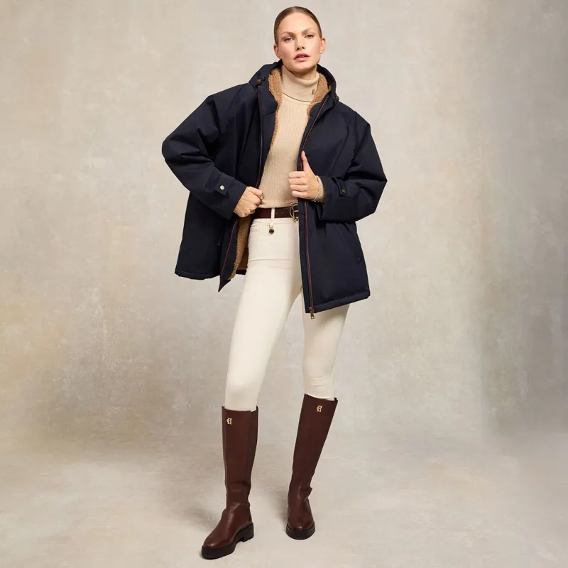 Holland Cooper One Size Waterproof Womens Jacket - Ink Navy-2