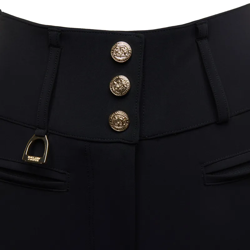 Holland Cooper Premium High Rise Full Grip Womens Breeches - Black-7