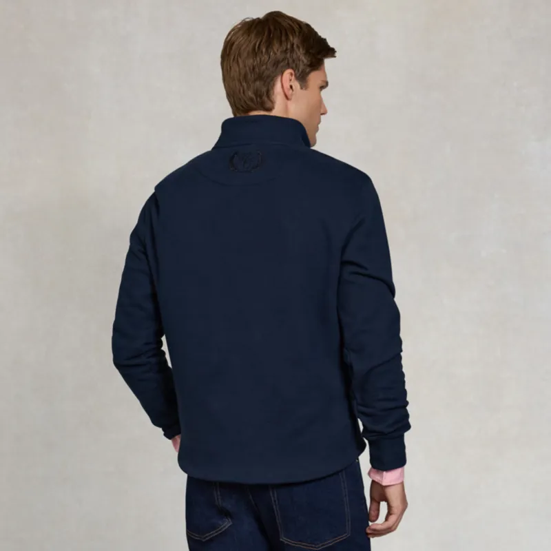 Holland Cooper Mens Quarter Zip Sweatshirt - Ink Navy-2