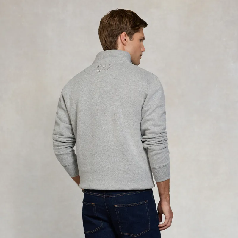 Holland Cooper Mens Quarter Zip Sweatshirt - Grey-1