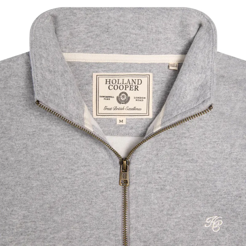 Holland Cooper Mens Quarter Zip Sweatshirt - Grey-6