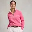 Holland Cooper Sporting Goods Henley Womens Quarter Zip - Peony Pink