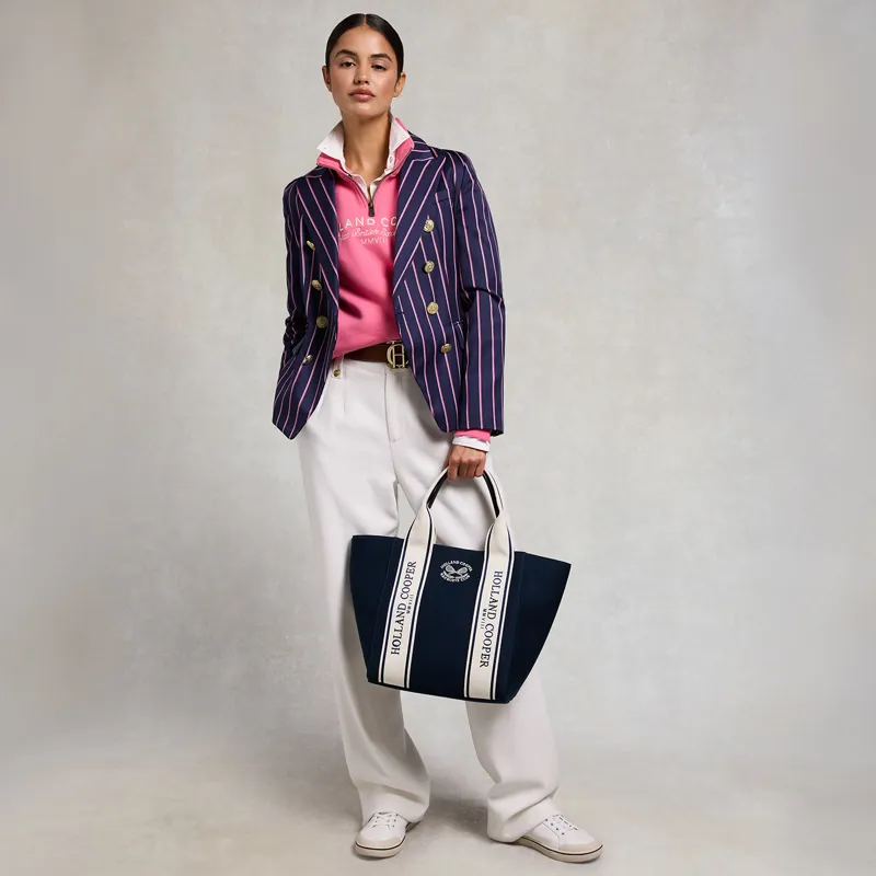 Holland Cooper Sporting Goods Henley Womens Quarter Zip - Peony Pink-7