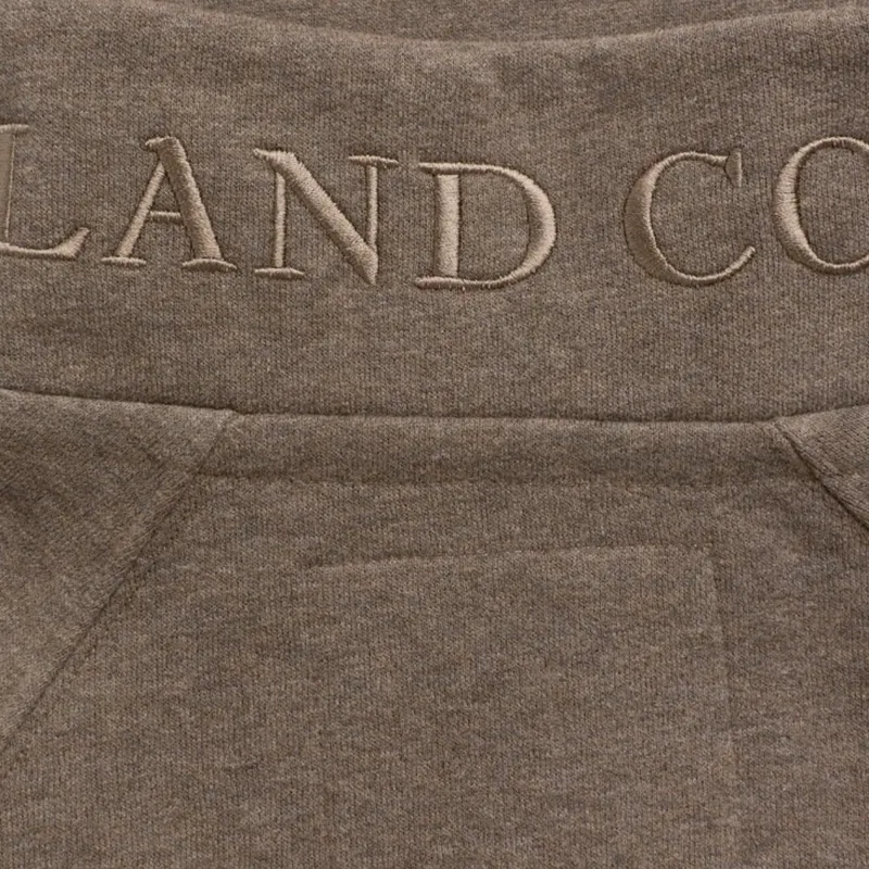 Holland Cooper Sporting Goods Henley Womens Quarter Zip Jumper - Chocolate Marl-6